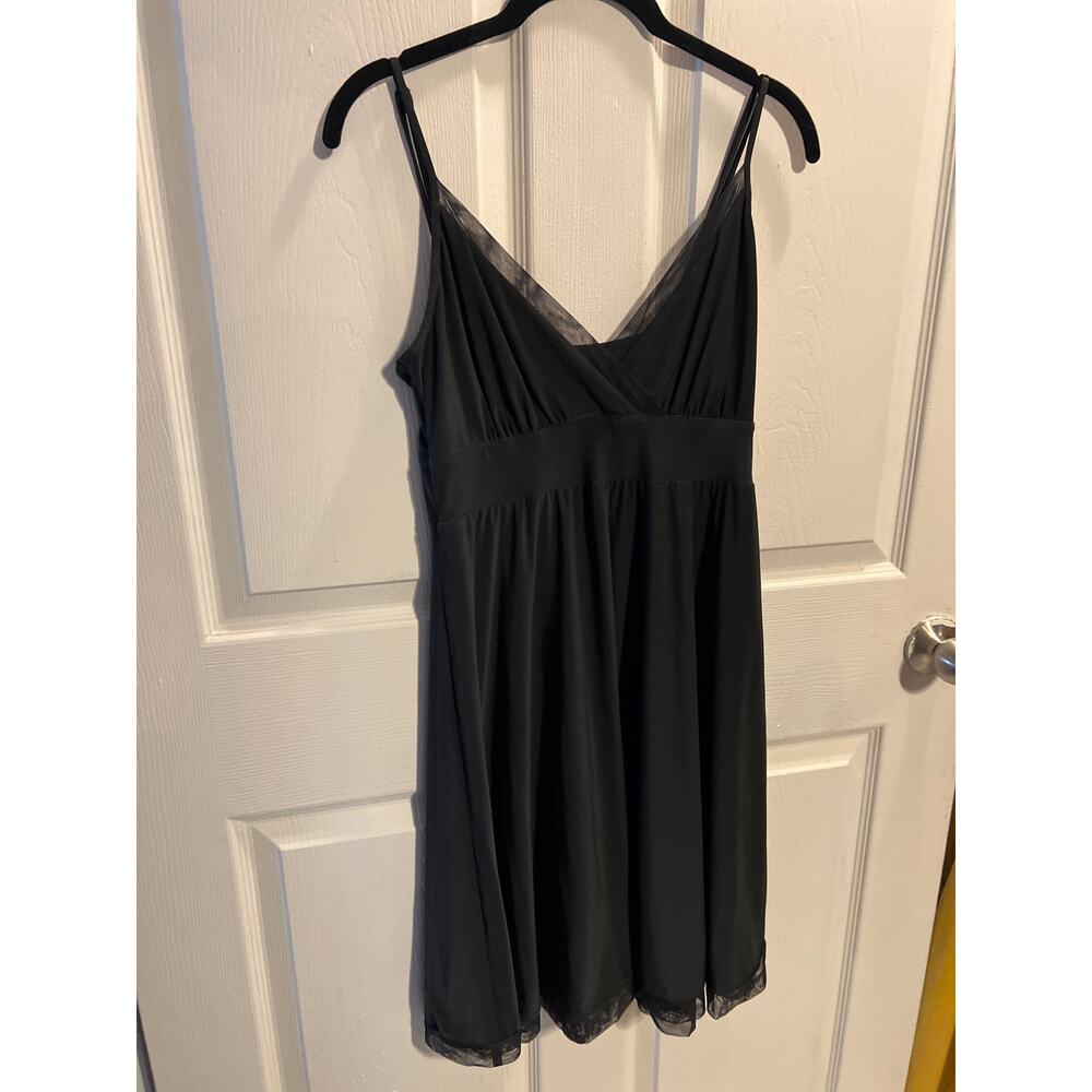 Y2K Express Little Black Cocktail Dress, Adjustable Straps